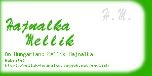 hajnalka mellik business card